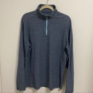 Lululemon Mens Surge Warm Half-Zip size Large in Nautical Navy
